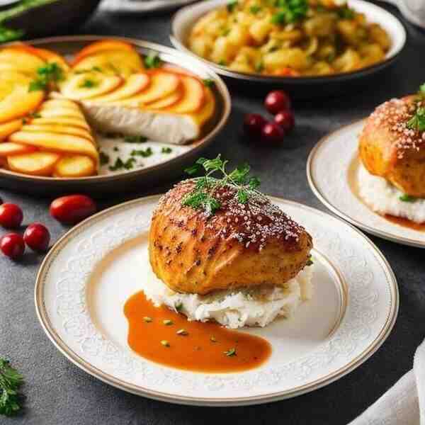 Курица в ажуре из картофеля